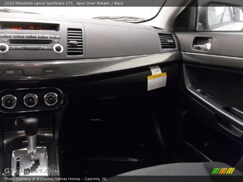 Apex Silver Metallic / Black 2010 Mitsubishi Lancer Sportback GTS