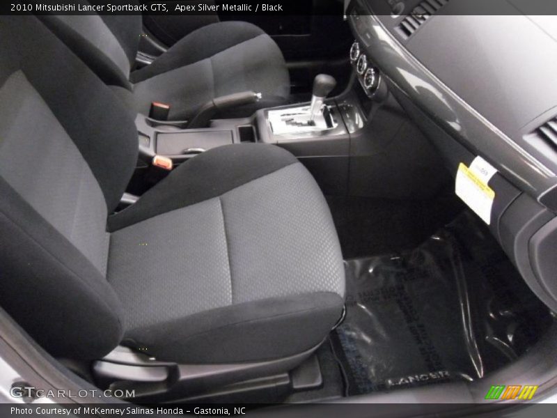 Apex Silver Metallic / Black 2010 Mitsubishi Lancer Sportback GTS