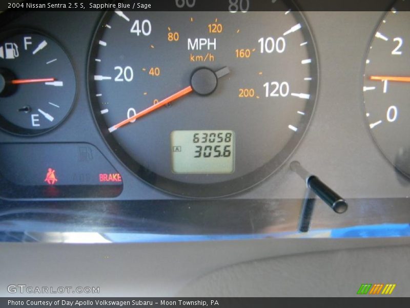 Sapphire Blue / Sage 2004 Nissan Sentra 2.5 S