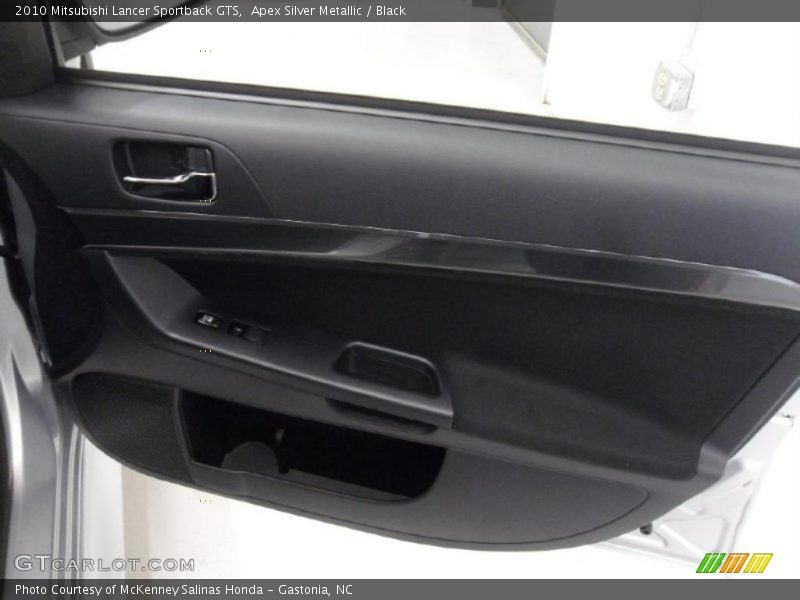 Apex Silver Metallic / Black 2010 Mitsubishi Lancer Sportback GTS