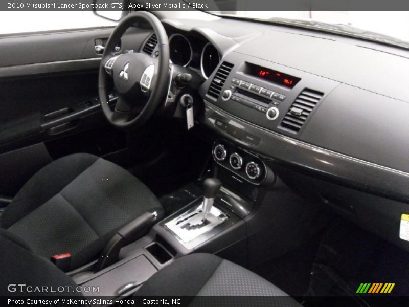 Apex Silver Metallic / Black 2010 Mitsubishi Lancer Sportback GTS