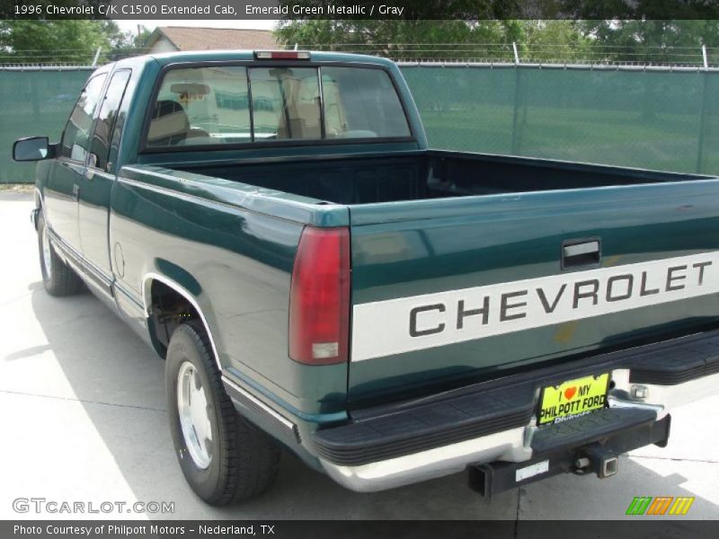 Emerald Green Metallic / Gray 1996 Chevrolet C/K C1500 Extended Cab