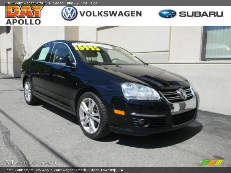 Black / Pure Beige 2006 Volkswagen Jetta 2.0T Sedan