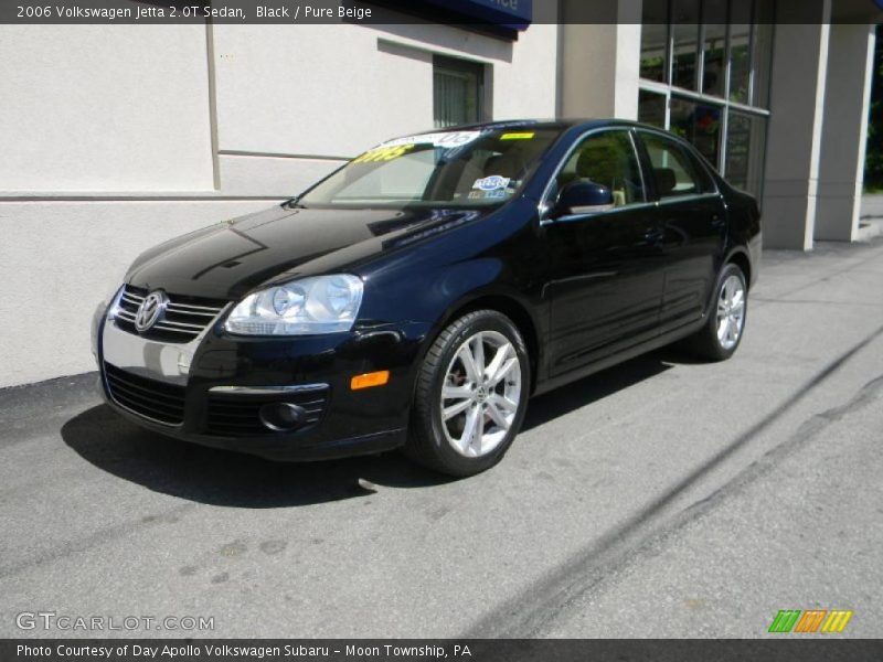 Black / Pure Beige 2006 Volkswagen Jetta 2.0T Sedan