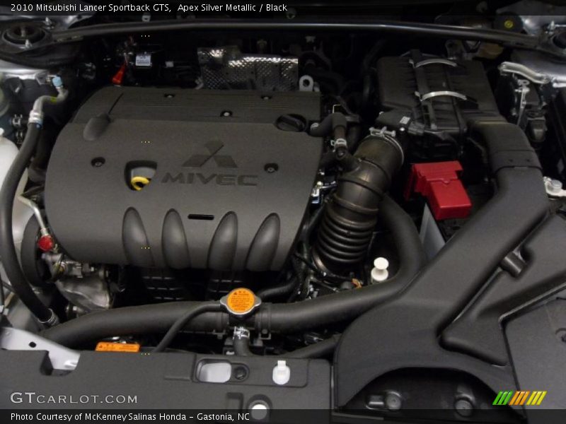 Apex Silver Metallic / Black 2010 Mitsubishi Lancer Sportback GTS