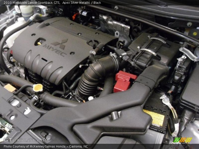 Apex Silver Metallic / Black 2010 Mitsubishi Lancer Sportback GTS