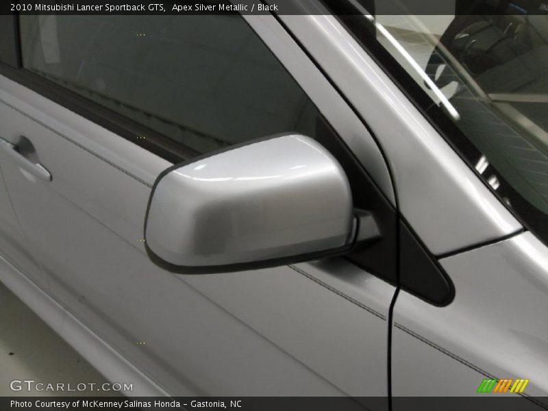 Apex Silver Metallic / Black 2010 Mitsubishi Lancer Sportback GTS