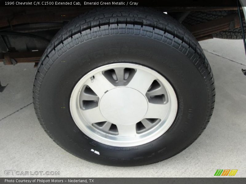Emerald Green Metallic / Gray 1996 Chevrolet C/K C1500 Extended Cab