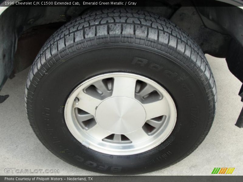 Emerald Green Metallic / Gray 1996 Chevrolet C/K C1500 Extended Cab