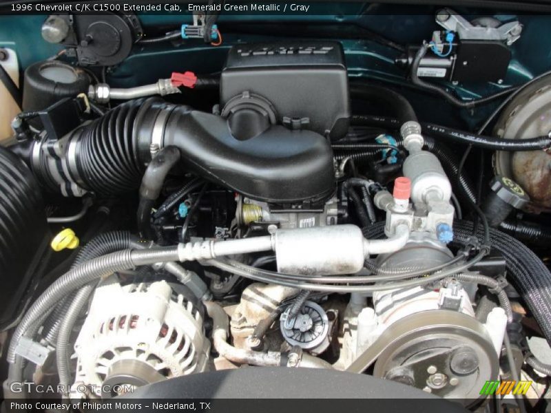 Emerald Green Metallic / Gray 1996 Chevrolet C/K C1500 Extended Cab