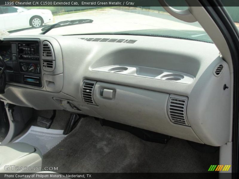 Emerald Green Metallic / Gray 1996 Chevrolet C/K C1500 Extended Cab
