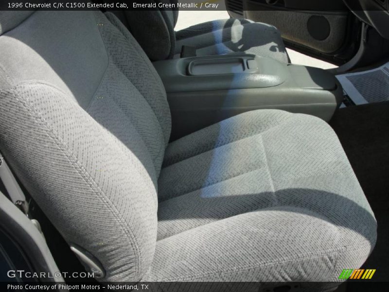 Emerald Green Metallic / Gray 1996 Chevrolet C/K C1500 Extended Cab