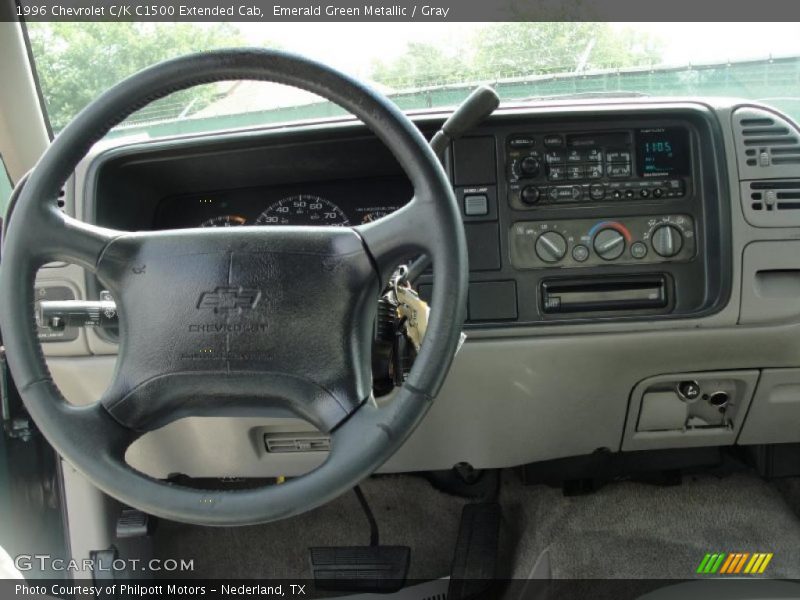Emerald Green Metallic / Gray 1996 Chevrolet C/K C1500 Extended Cab