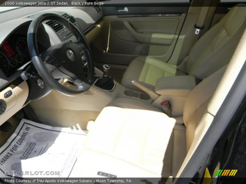 Black / Pure Beige 2006 Volkswagen Jetta 2.0T Sedan