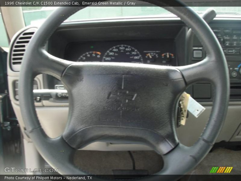 Emerald Green Metallic / Gray 1996 Chevrolet C/K C1500 Extended Cab