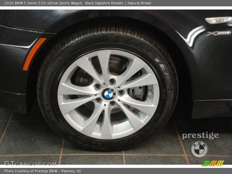 Black Sapphire Metallic / Natural Brown 2010 BMW 5 Series 535i xDrive Sports Wagon