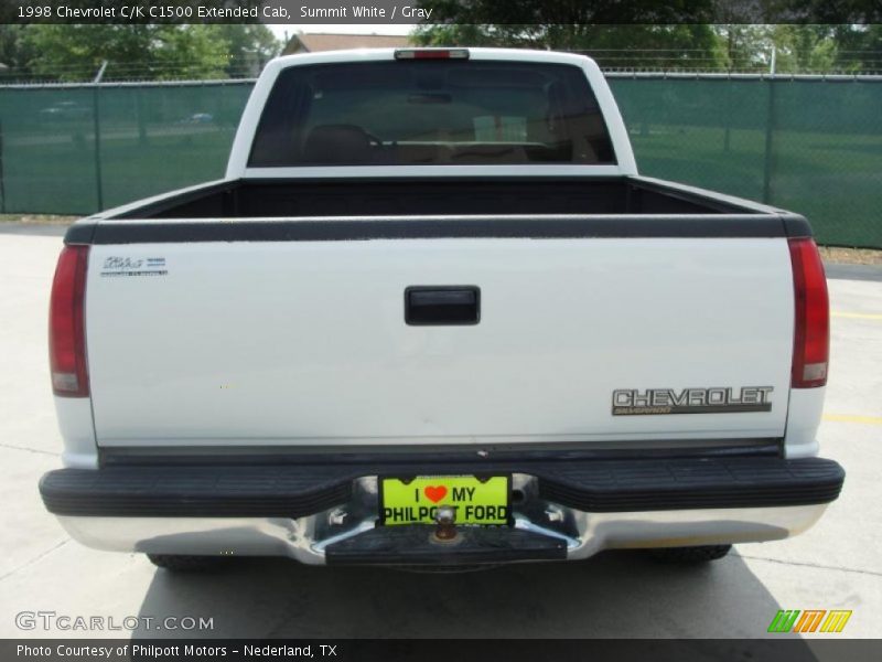 Summit White / Gray 1998 Chevrolet C/K C1500 Extended Cab