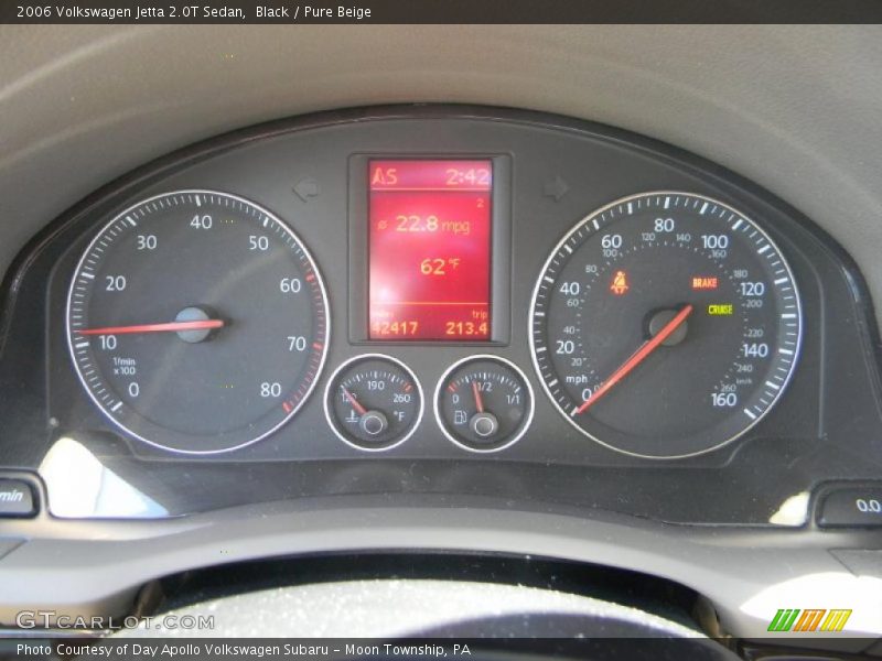 Black / Pure Beige 2006 Volkswagen Jetta 2.0T Sedan