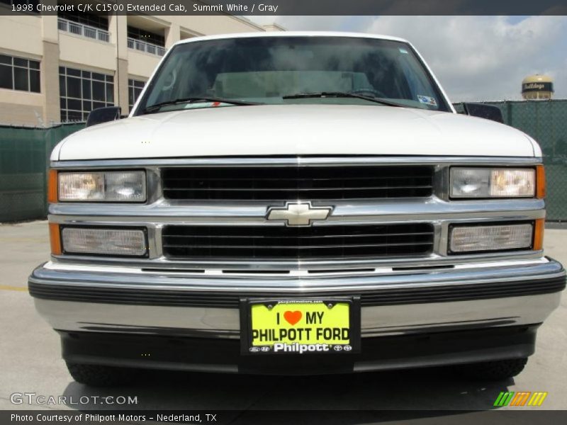 Summit White / Gray 1998 Chevrolet C/K C1500 Extended Cab