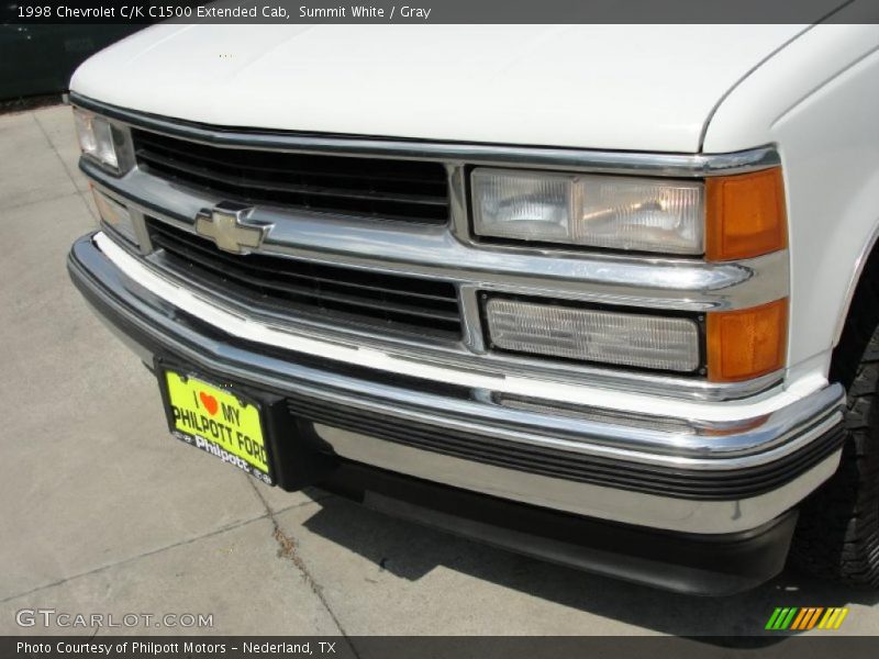 Summit White / Gray 1998 Chevrolet C/K C1500 Extended Cab