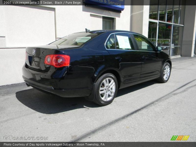 Black / Pure Beige 2007 Volkswagen Jetta 2.5 Sedan