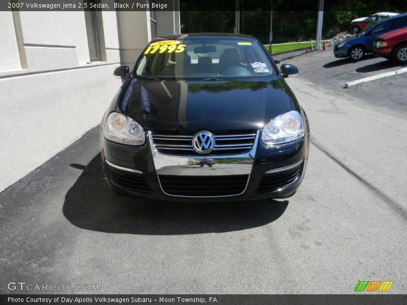 Black / Pure Beige 2007 Volkswagen Jetta 2.5 Sedan