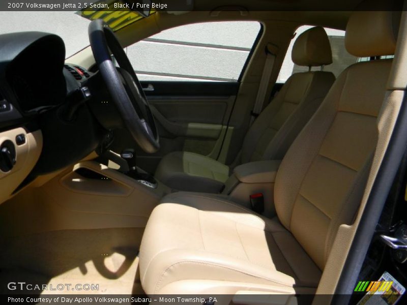 Black / Pure Beige 2007 Volkswagen Jetta 2.5 Sedan