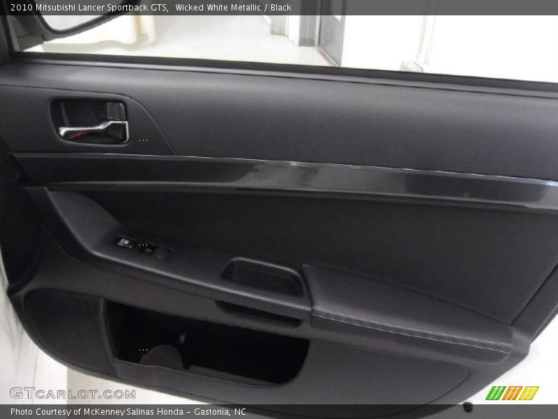 Wicked White Metallic / Black 2010 Mitsubishi Lancer Sportback GTS