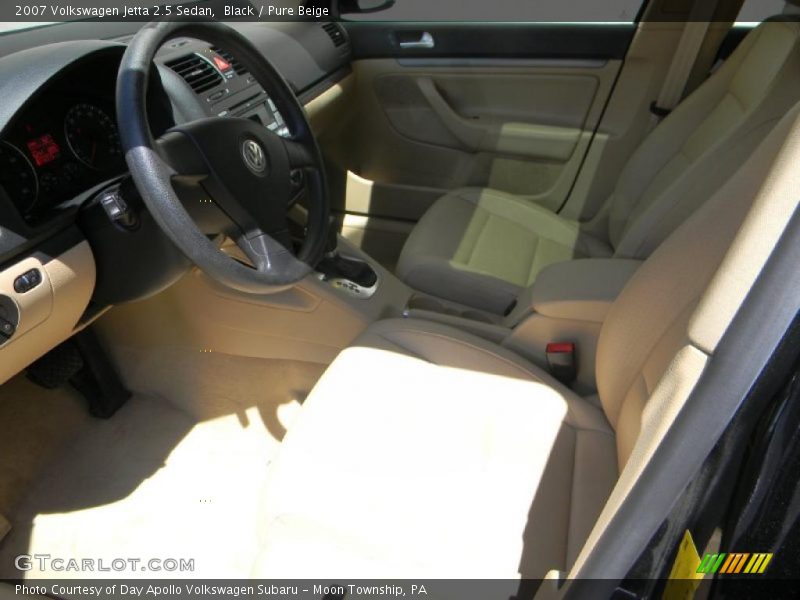 Black / Pure Beige 2007 Volkswagen Jetta 2.5 Sedan