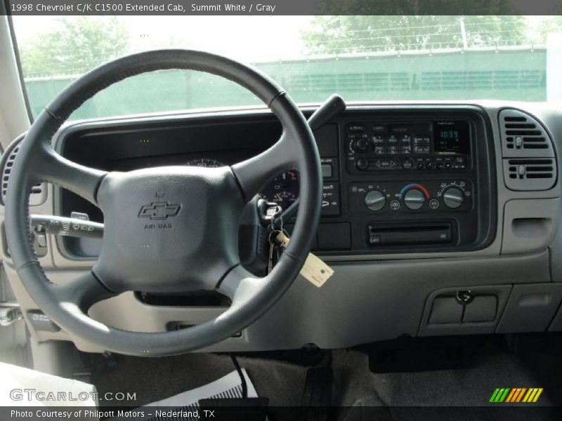 Summit White / Gray 1998 Chevrolet C/K C1500 Extended Cab