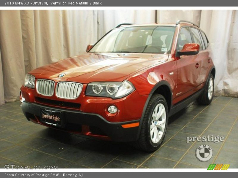 Vermilion Red Metallic / Black 2010 BMW X3 xDrive30i