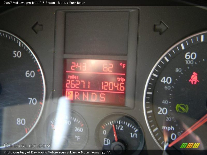 Black / Pure Beige 2007 Volkswagen Jetta 2.5 Sedan