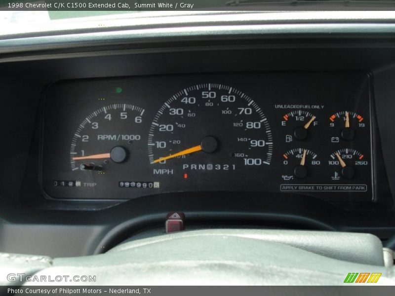 Summit White / Gray 1998 Chevrolet C/K C1500 Extended Cab