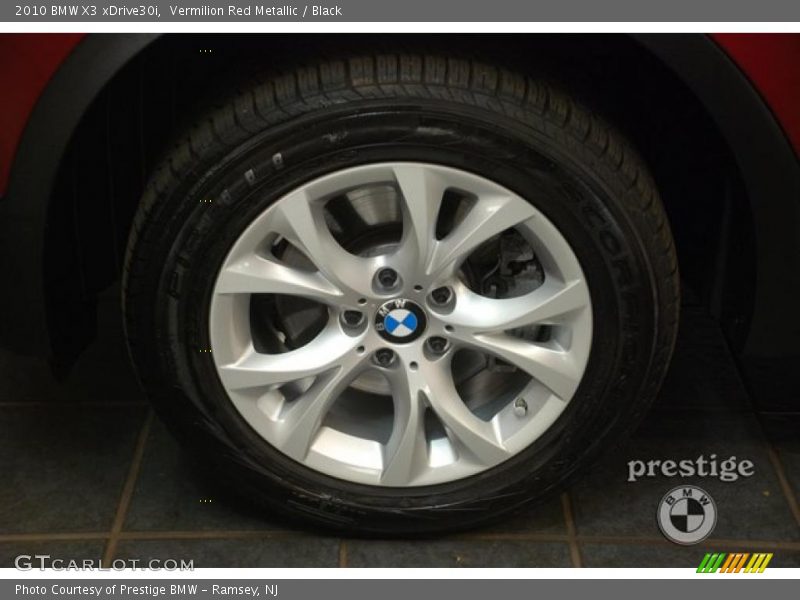 Vermilion Red Metallic / Black 2010 BMW X3 xDrive30i
