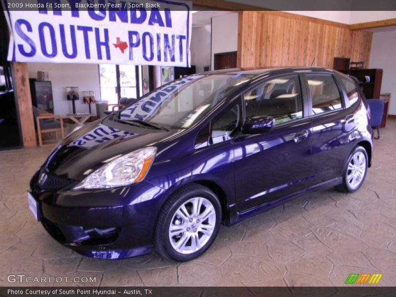 Blackberry Pearl / Sport Black 2009 Honda Fit Sport