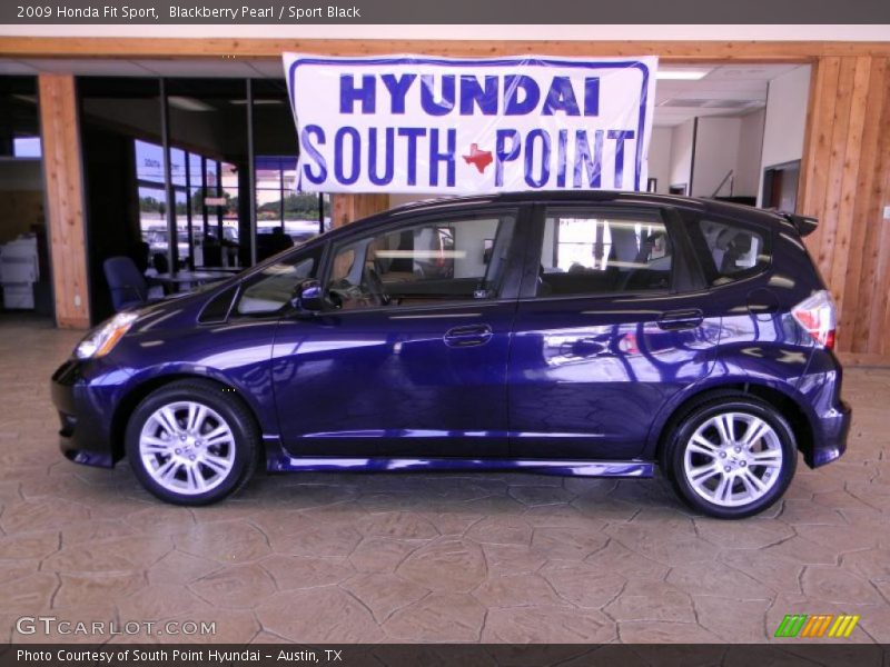 Blackberry Pearl / Sport Black 2009 Honda Fit Sport