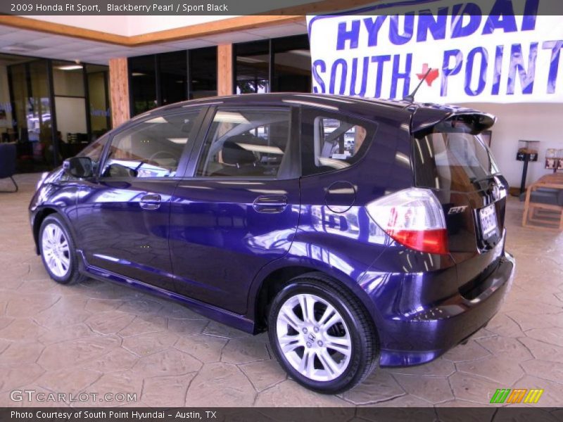 Blackberry Pearl / Sport Black 2009 Honda Fit Sport