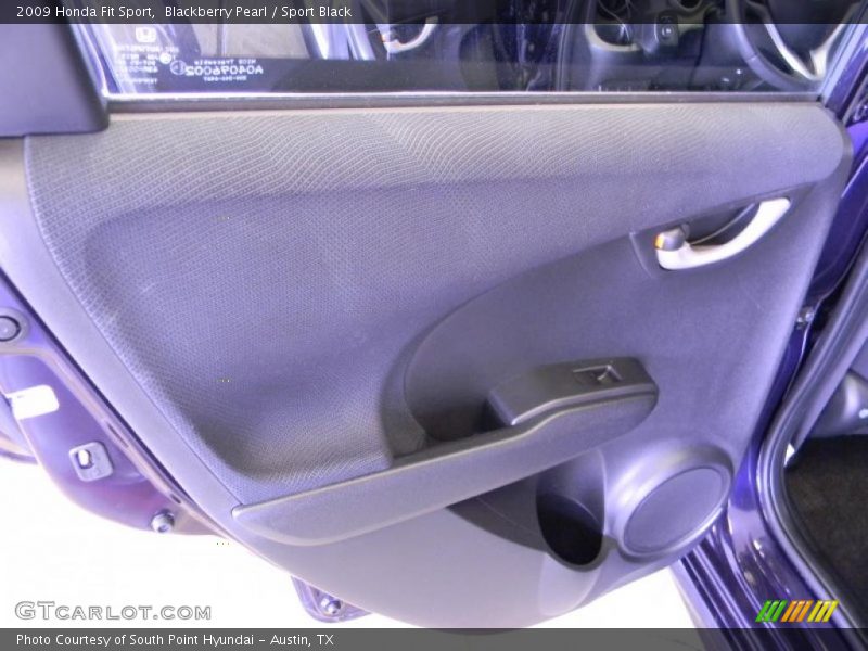 Blackberry Pearl / Sport Black 2009 Honda Fit Sport