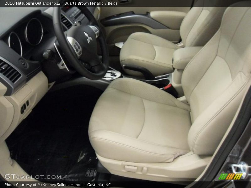 Quartz Brown Metallic / Beige 2010 Mitsubishi Outlander XLS
