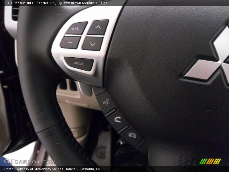 Quartz Brown Metallic / Beige 2010 Mitsubishi Outlander XLS