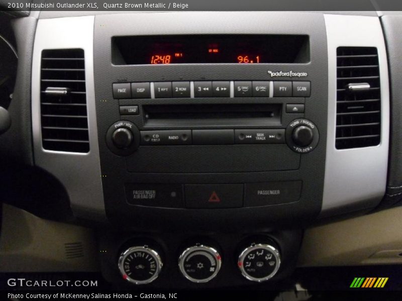 Quartz Brown Metallic / Beige 2010 Mitsubishi Outlander XLS