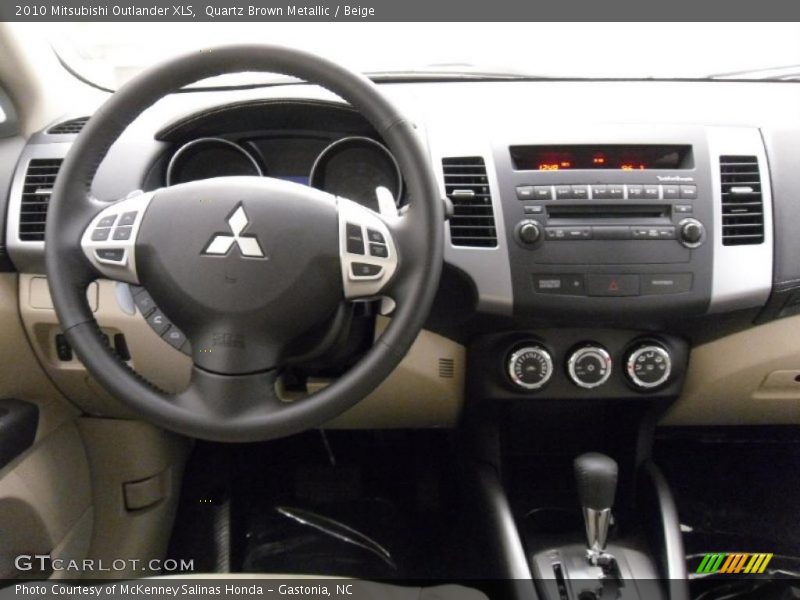 Quartz Brown Metallic / Beige 2010 Mitsubishi Outlander XLS