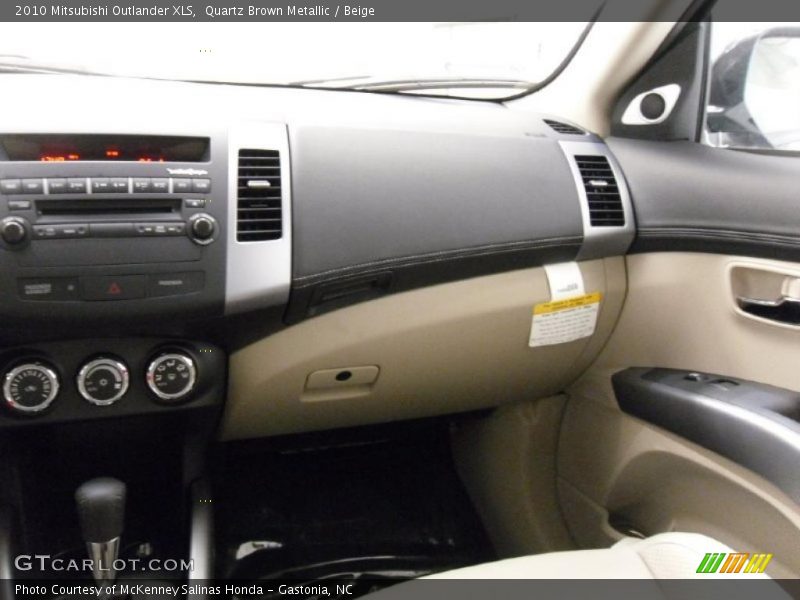 Quartz Brown Metallic / Beige 2010 Mitsubishi Outlander XLS