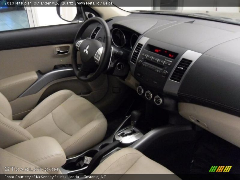 Quartz Brown Metallic / Beige 2010 Mitsubishi Outlander XLS