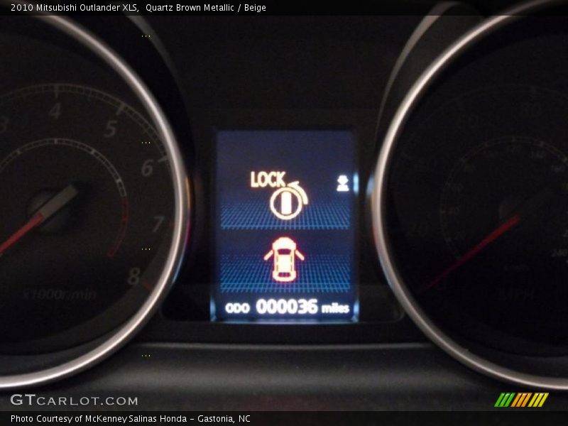 Quartz Brown Metallic / Beige 2010 Mitsubishi Outlander XLS
