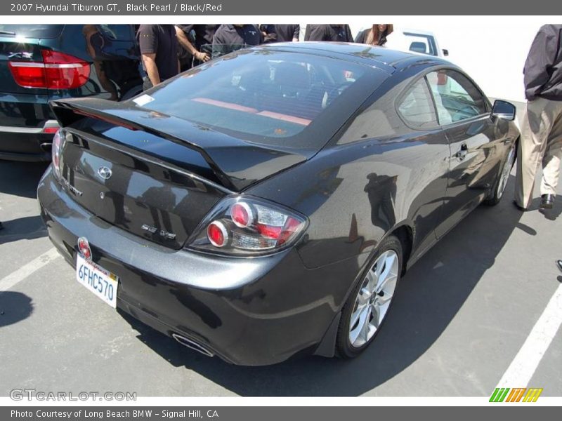 Black Pearl / Black/Red 2007 Hyundai Tiburon GT