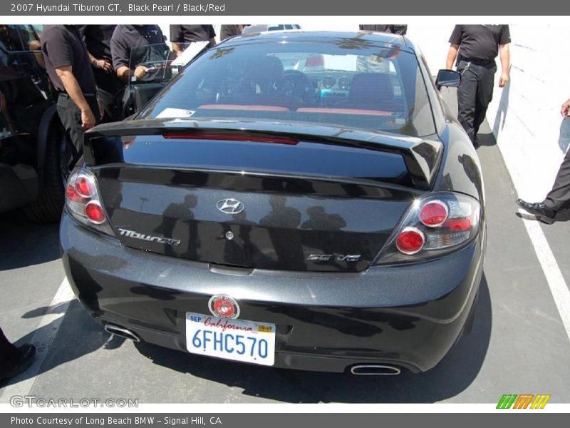 Black Pearl / Black/Red 2007 Hyundai Tiburon GT