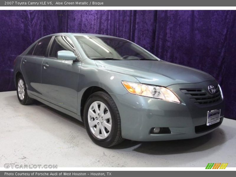 Aloe Green Metallic / Bisque 2007 Toyota Camry XLE V6