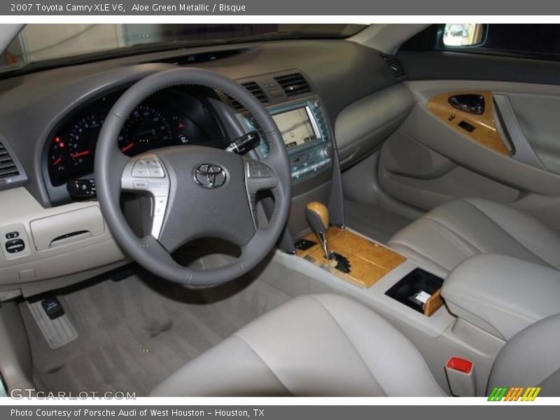 Aloe Green Metallic / Bisque 2007 Toyota Camry XLE V6