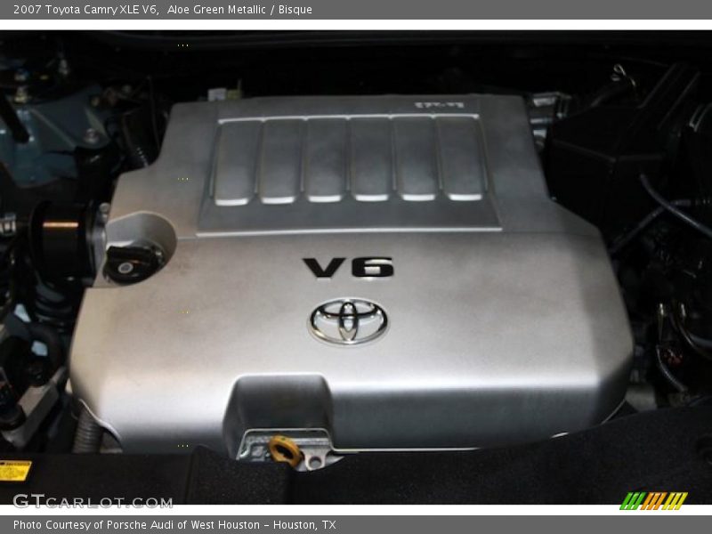 Aloe Green Metallic / Bisque 2007 Toyota Camry XLE V6